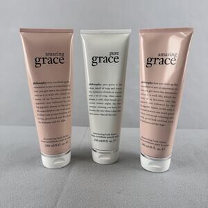 Philosophy Amazing & Pure Grace Shimmering Body Lotion 8 Oz Each Lot Of 3 New